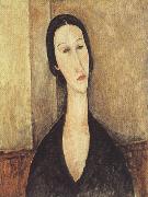 Amedeo Modigliani Ritratto di donna or Portrait of Hanka Zborowska (mk39) oil painting on canvas